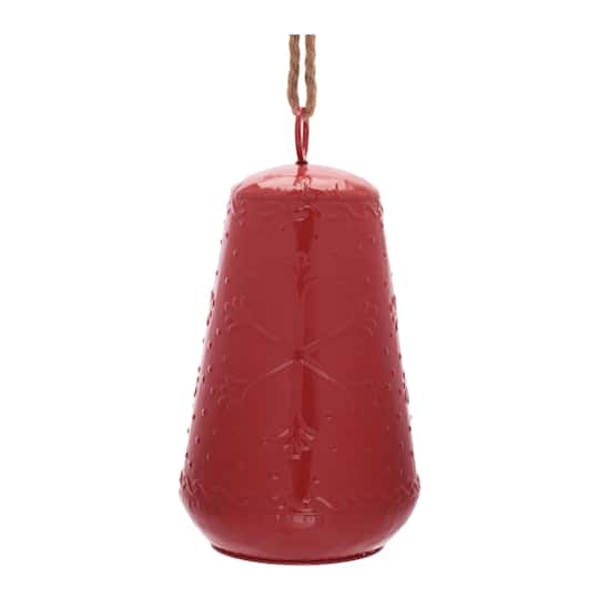 Melrose Red Iron Bell Ornaments Set